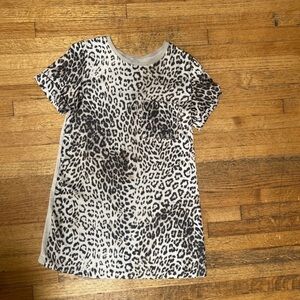 Zara Women’s Leopard Dress Short Sleeve Knit Back Pocket Size 6